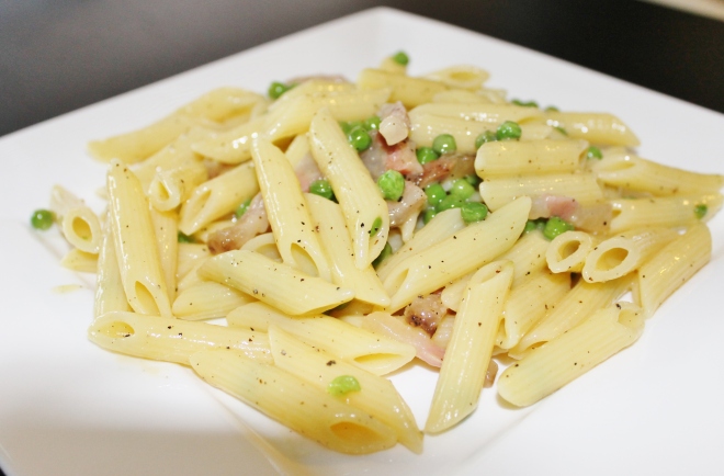 Pasta carbonara primavera – The Foodies